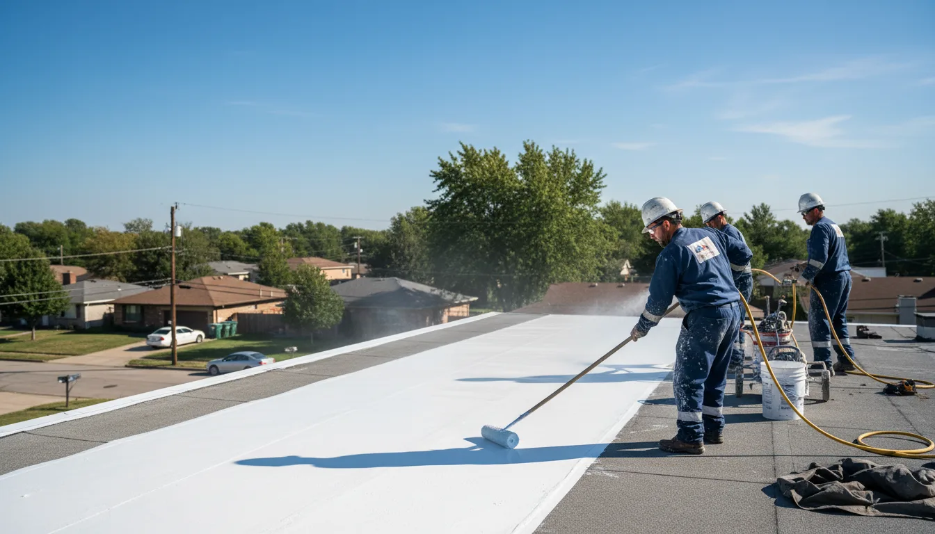 Commercial roof coating in Westport, IN near me